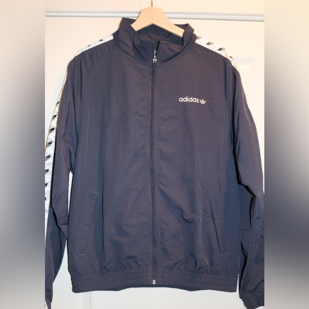 Adidas Originals Adicolor TNT Tape Wind Track Jacket Navy Men’s Size Medium